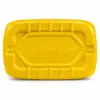 Bottom view of yellow Caluanie Muelear Oxidize 5L industrial chemical container